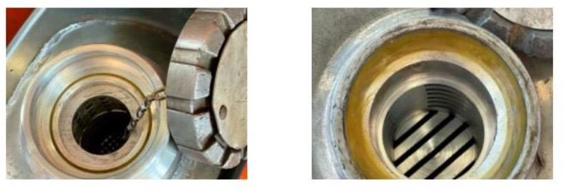 Válvula básica instalada en el tanque