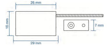 Diagrama de medidas PLOCKSEAL Force Lock